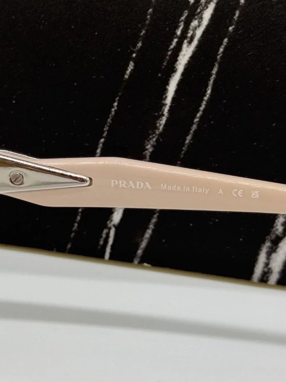 NWT Prada PR56ZV 1BC1O1 Silver Beige Women Eyeglasses PR 56ZV